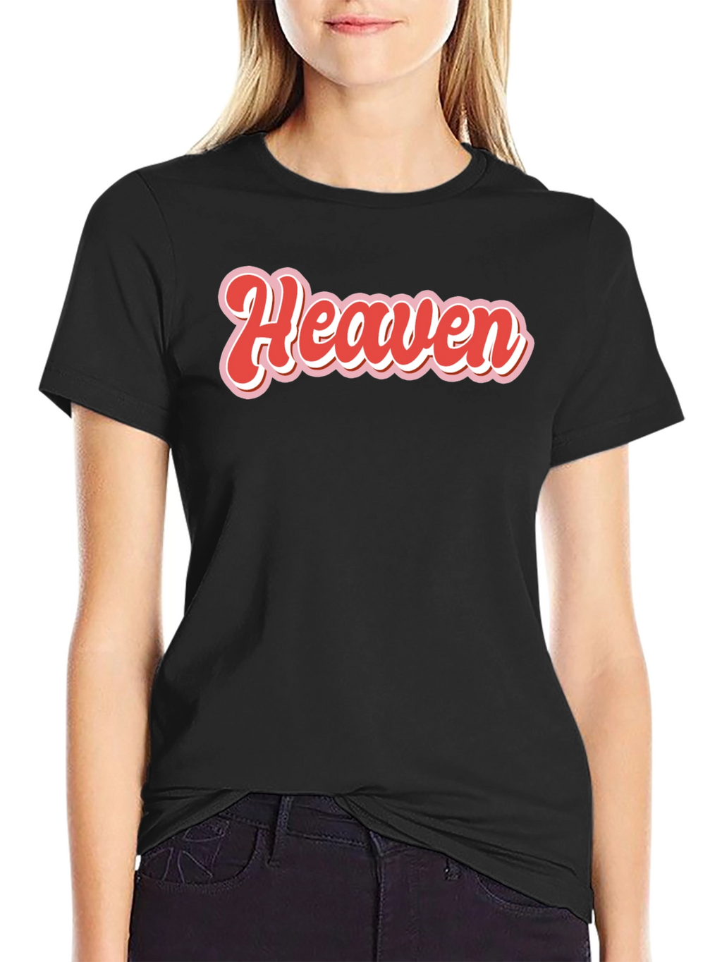 Retro Heaven Graphic T-Shirt - Black