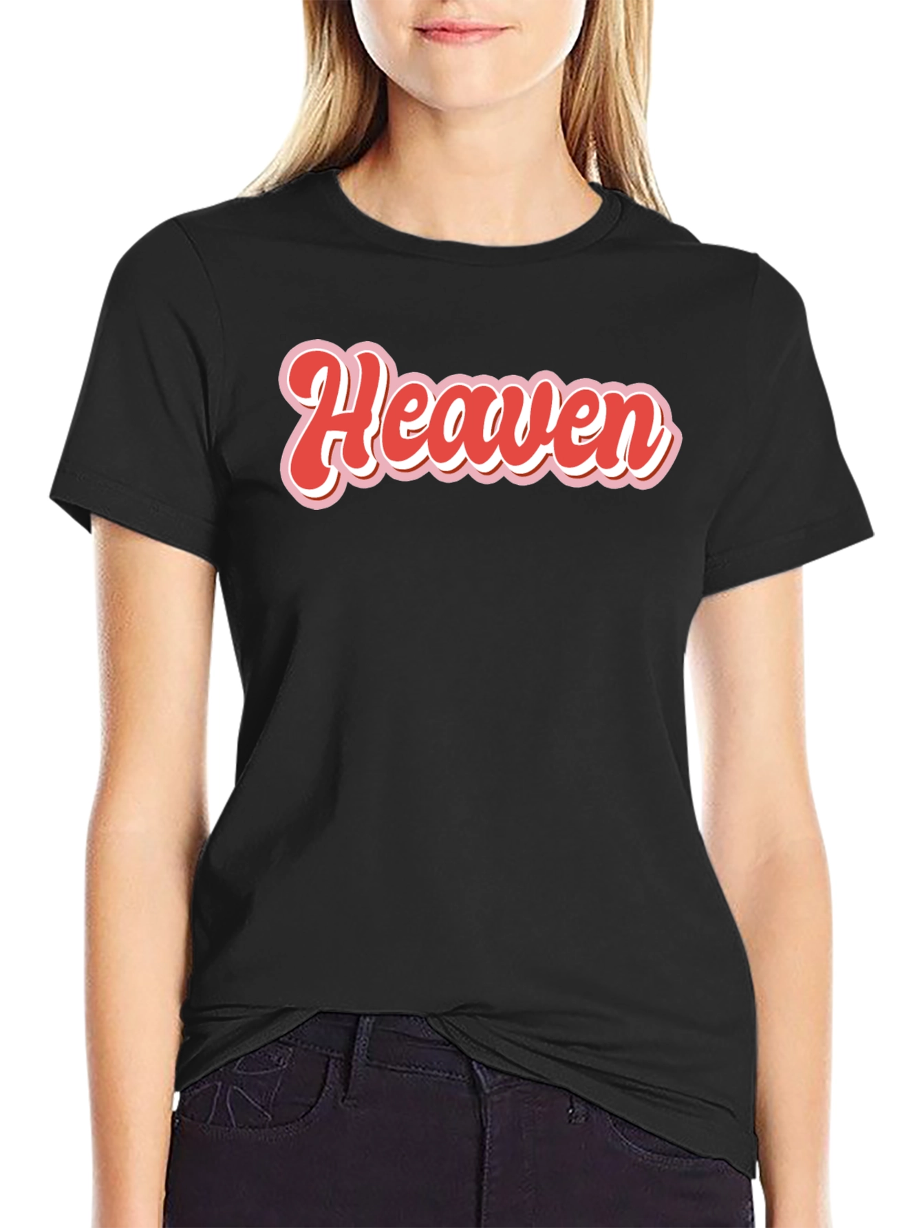 Retro Heaven Graphic T-Shirt - Black