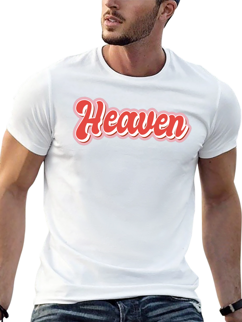 Retro Heaven Graphic T-Shirt - Black