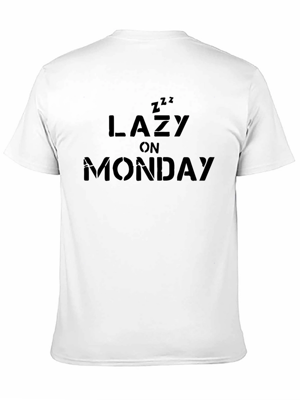 Lazy on Monday T-Shirt - Black