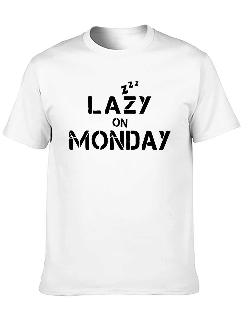 Lazy on Monday T-Shirt - Black