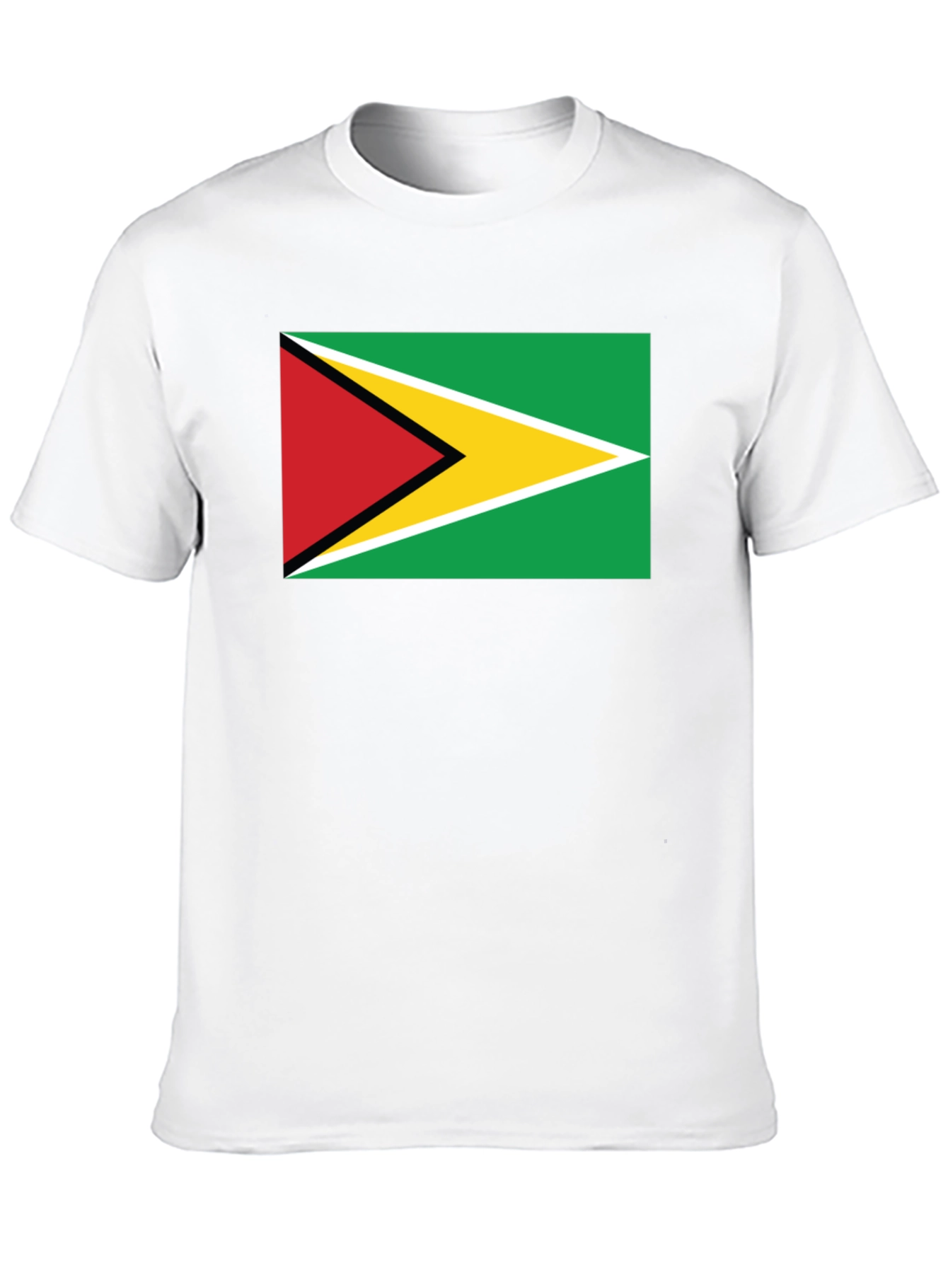 Guyana Flag Graphic Black T-Shirt