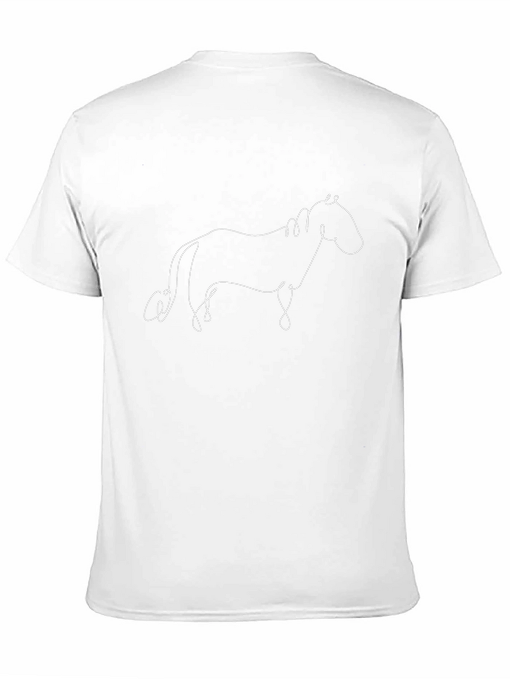 Minimalist Horse Line Art T-Shirt