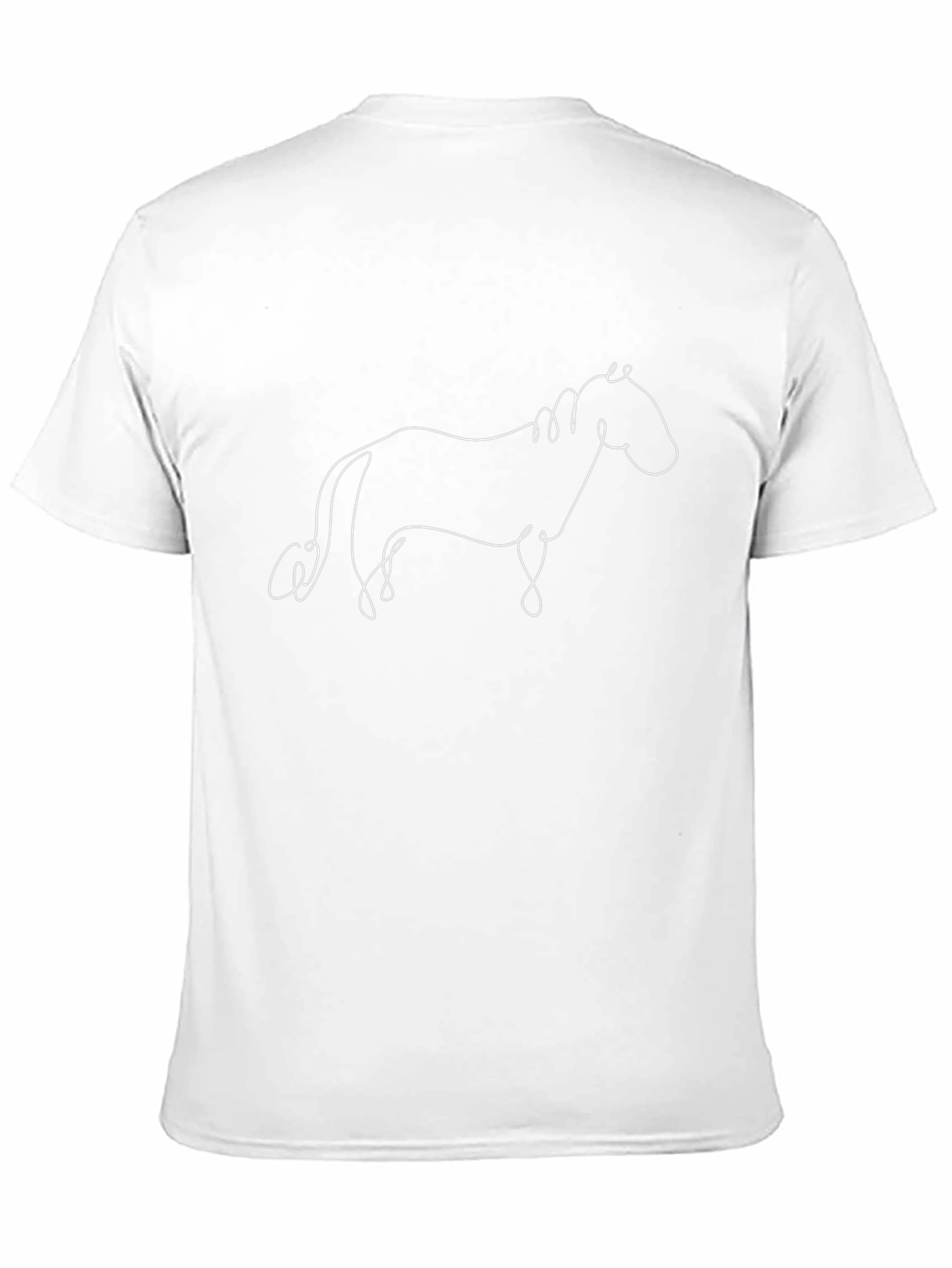 Minimalist Horse Line Art T-Shirt