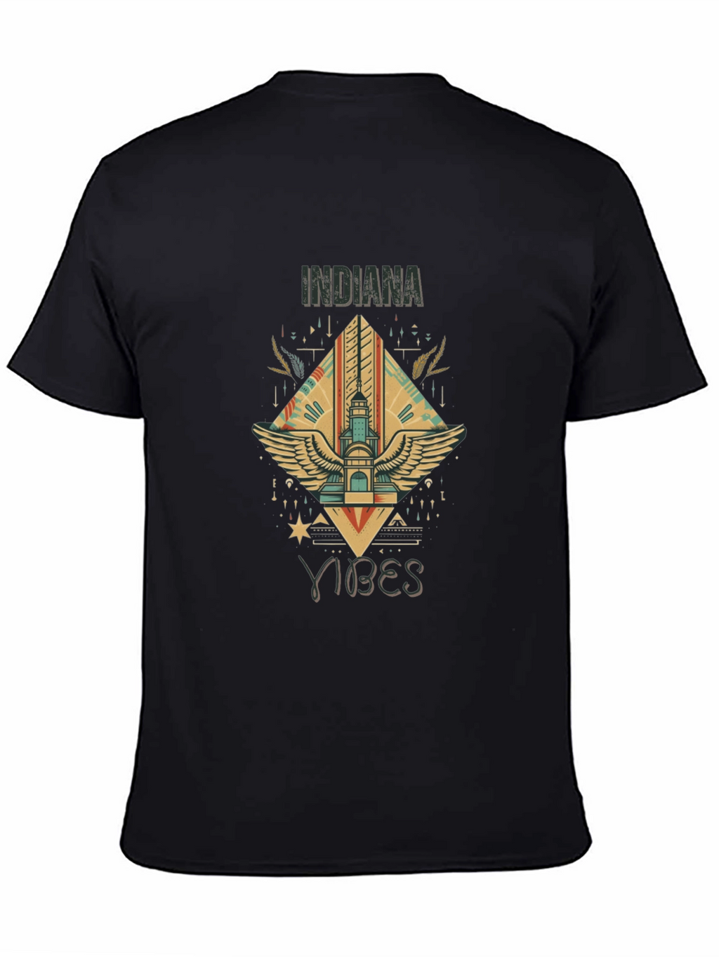Indiana Vibes Black Graphic Tee
