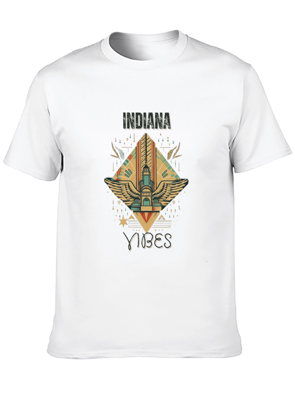 Indiana Vibes Black Graphic Tee