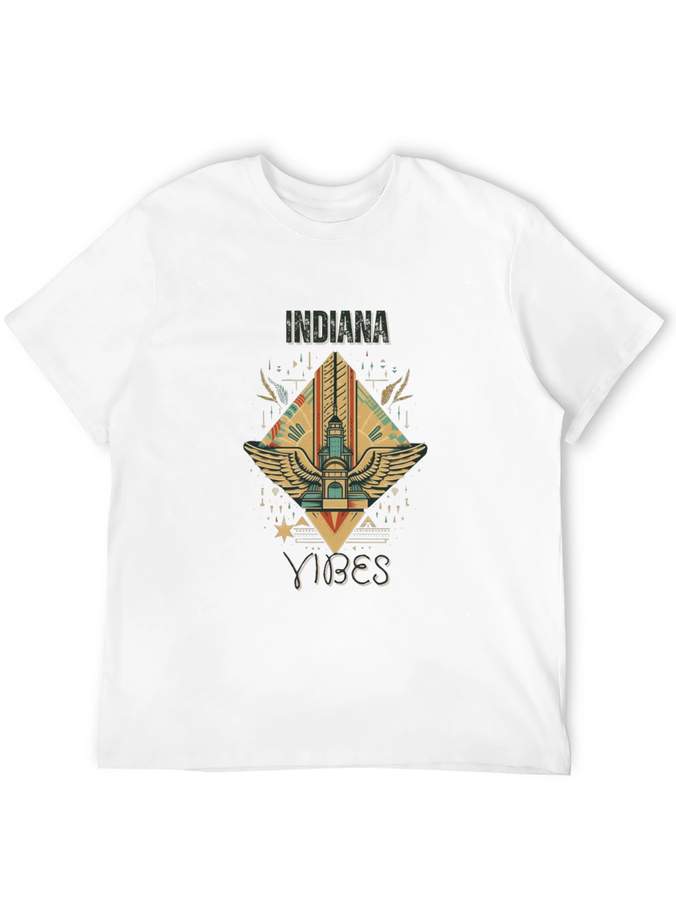 Indiana Vibes Black Graphic Tee