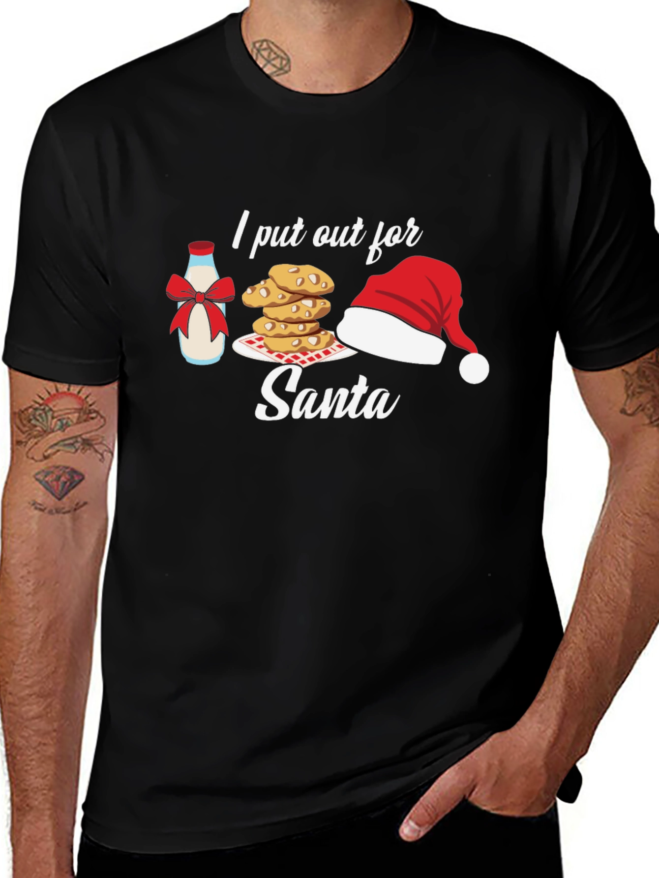 I Put Out for Santa T-Shirt Christmas Holiday Tee