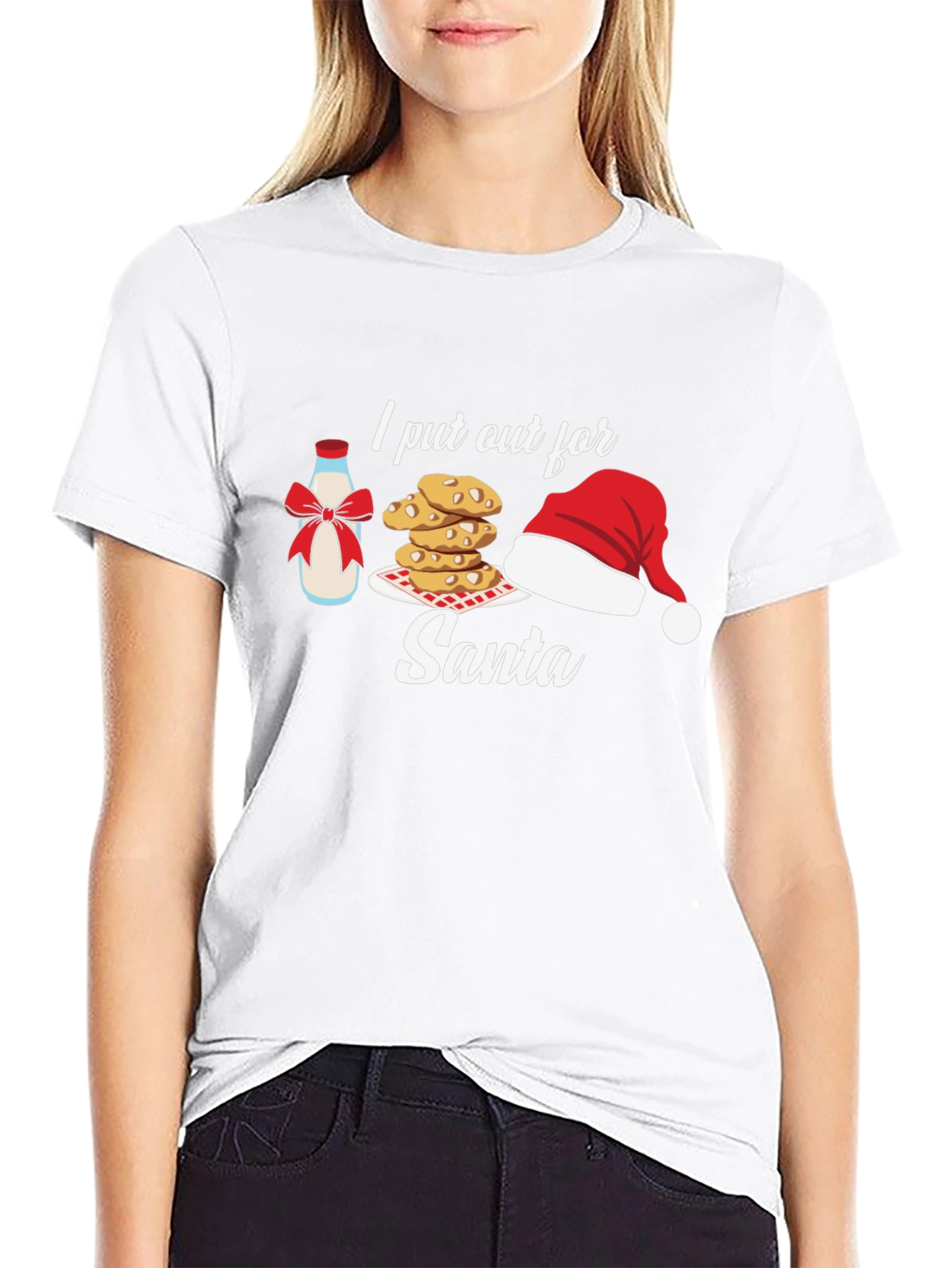 I Put Out for Santa T-Shirt Christmas Holiday Tee