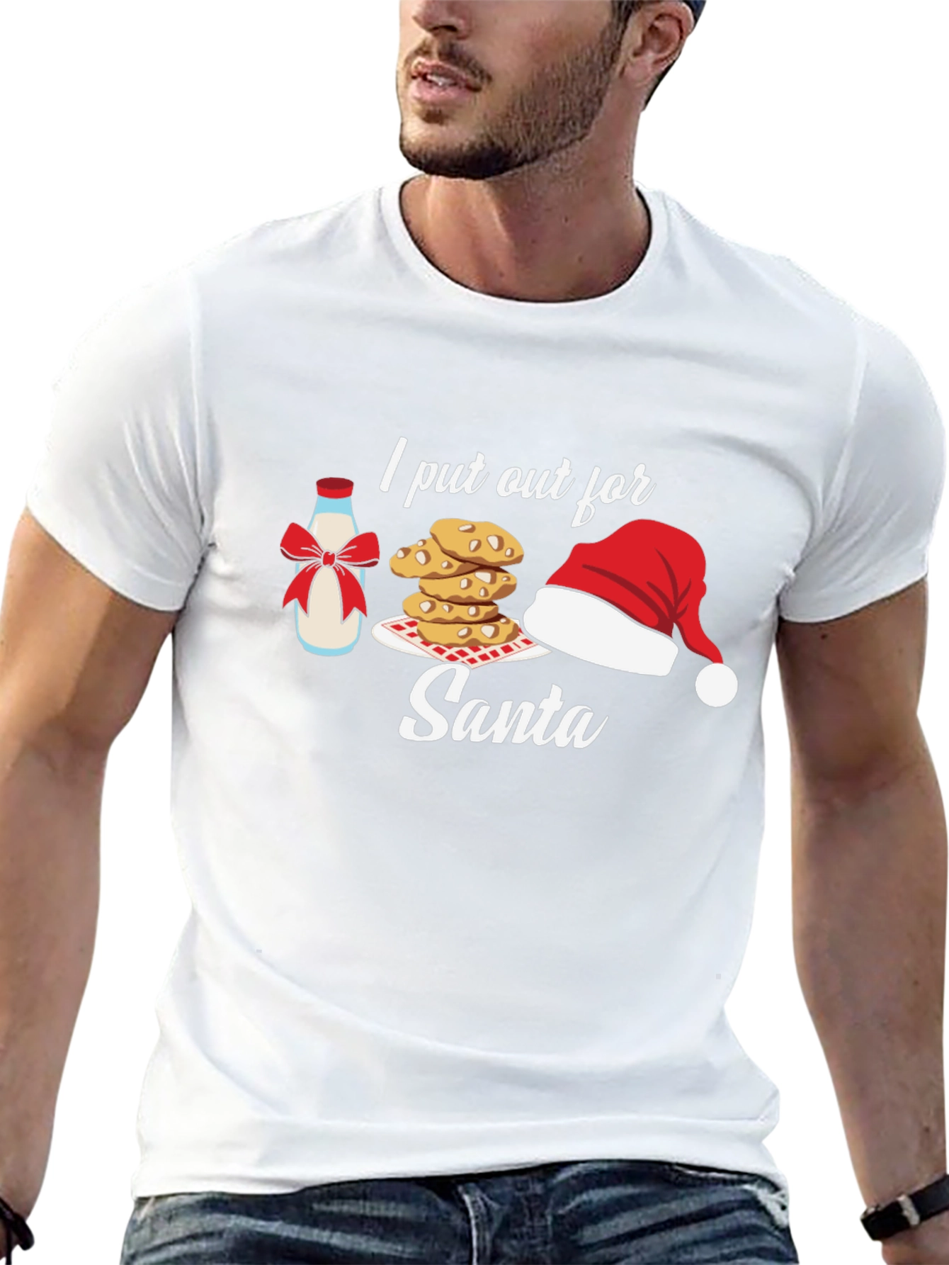 I Put Out for Santa T-Shirt Christmas Holiday Tee