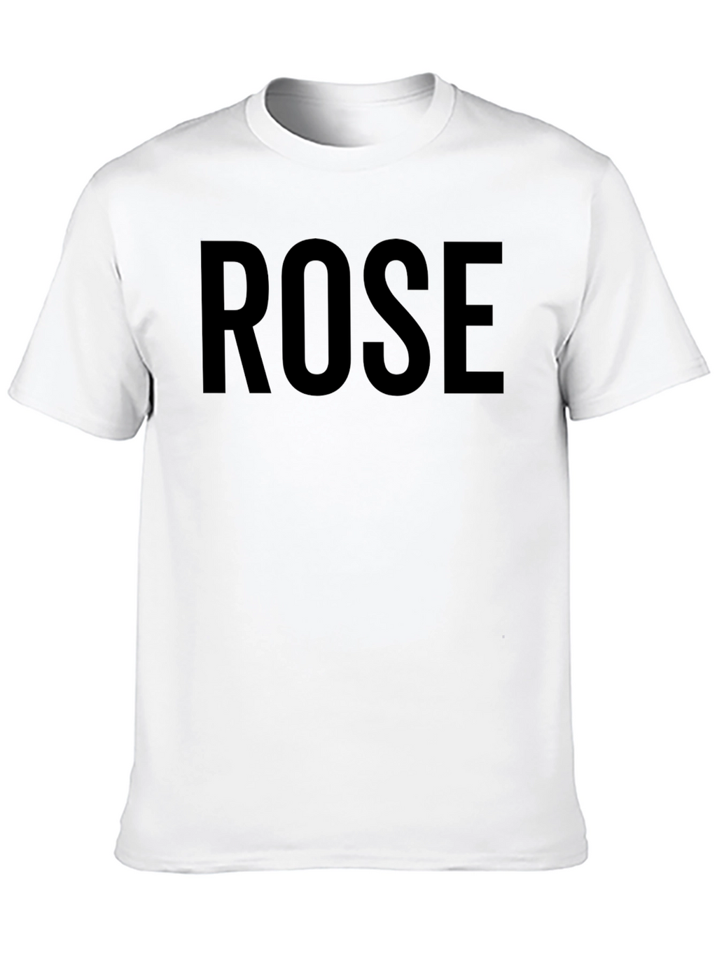 Mens Black ROSE Graphic Tee - Casual Style