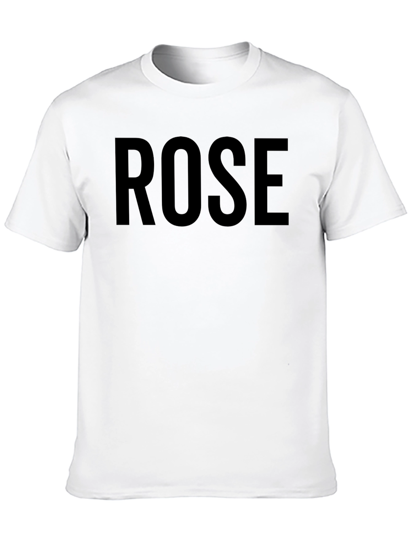 Mens Black ROSE Graphic Tee - Casual Style