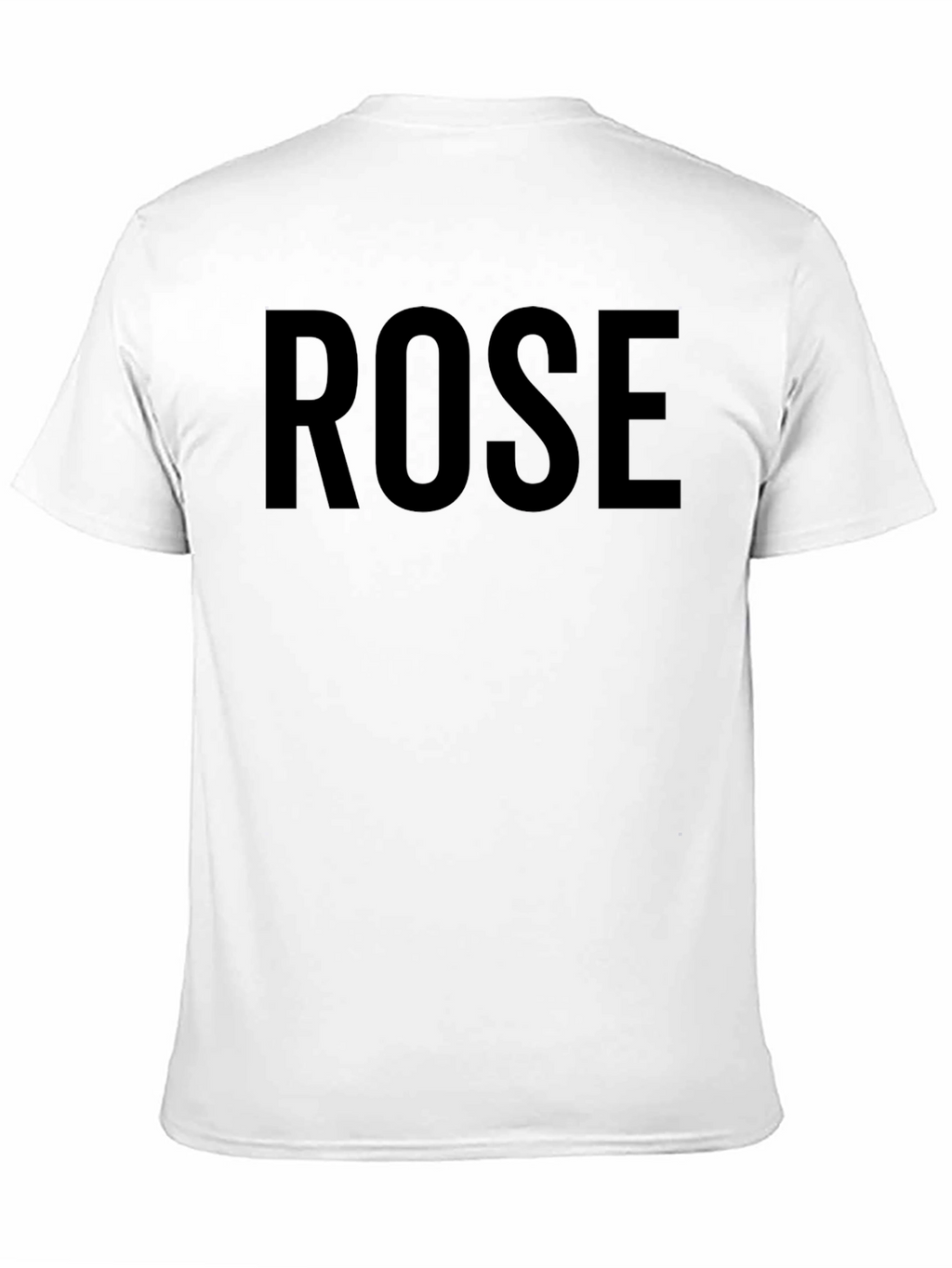 Mens Black ROSE Graphic Tee - Casual Style