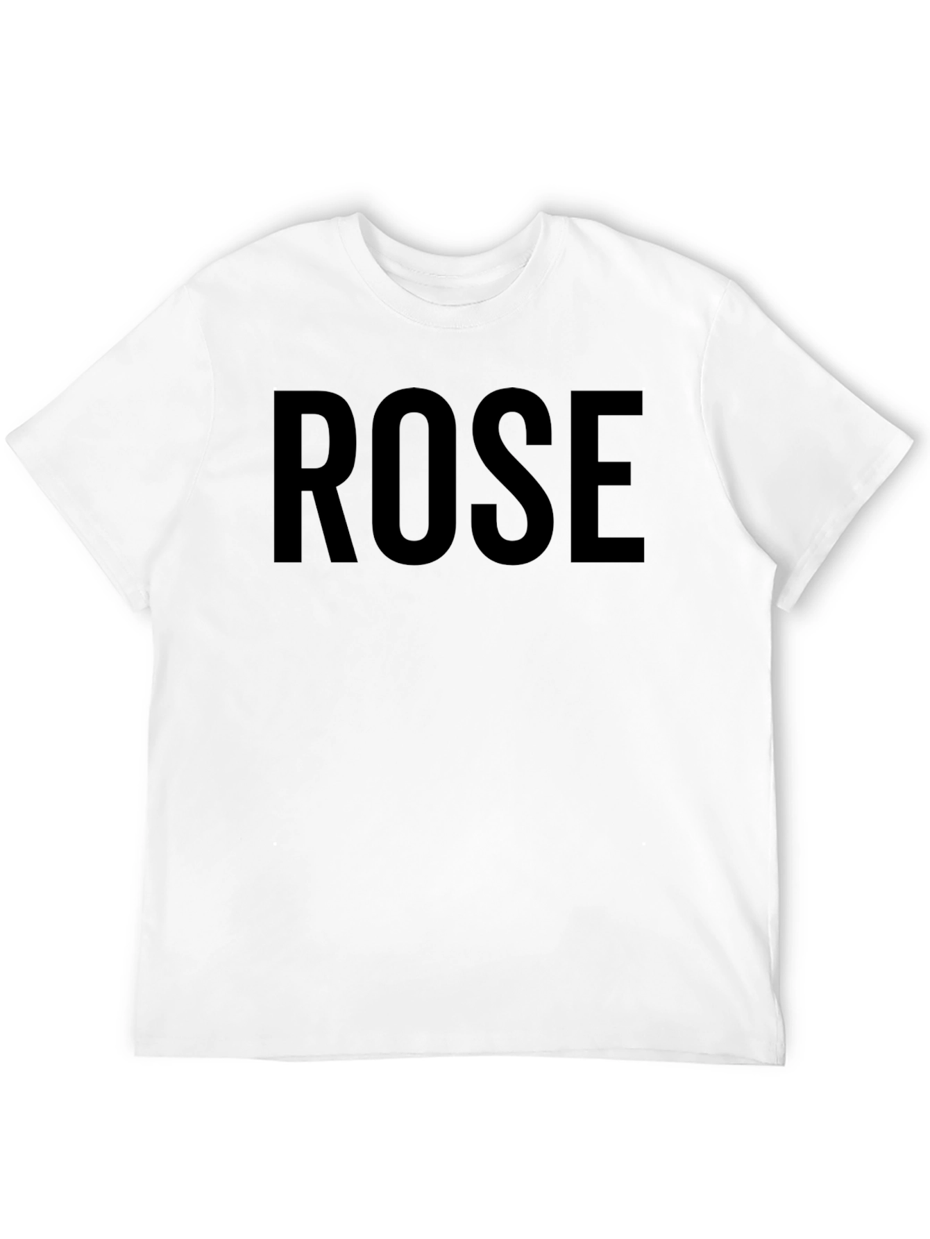 Mens Black ROSE Graphic Tee - Casual Style