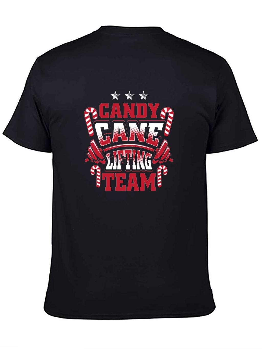 Candy Cane Lifting Team Christmas T-Shirt