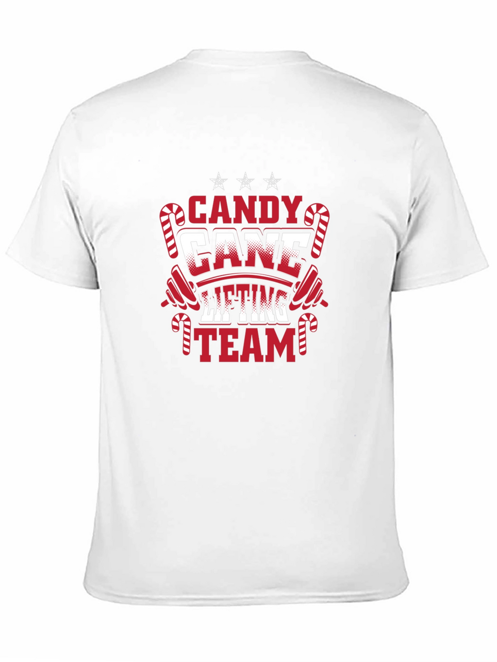 Candy Cane Lifting Team Christmas T-Shirt