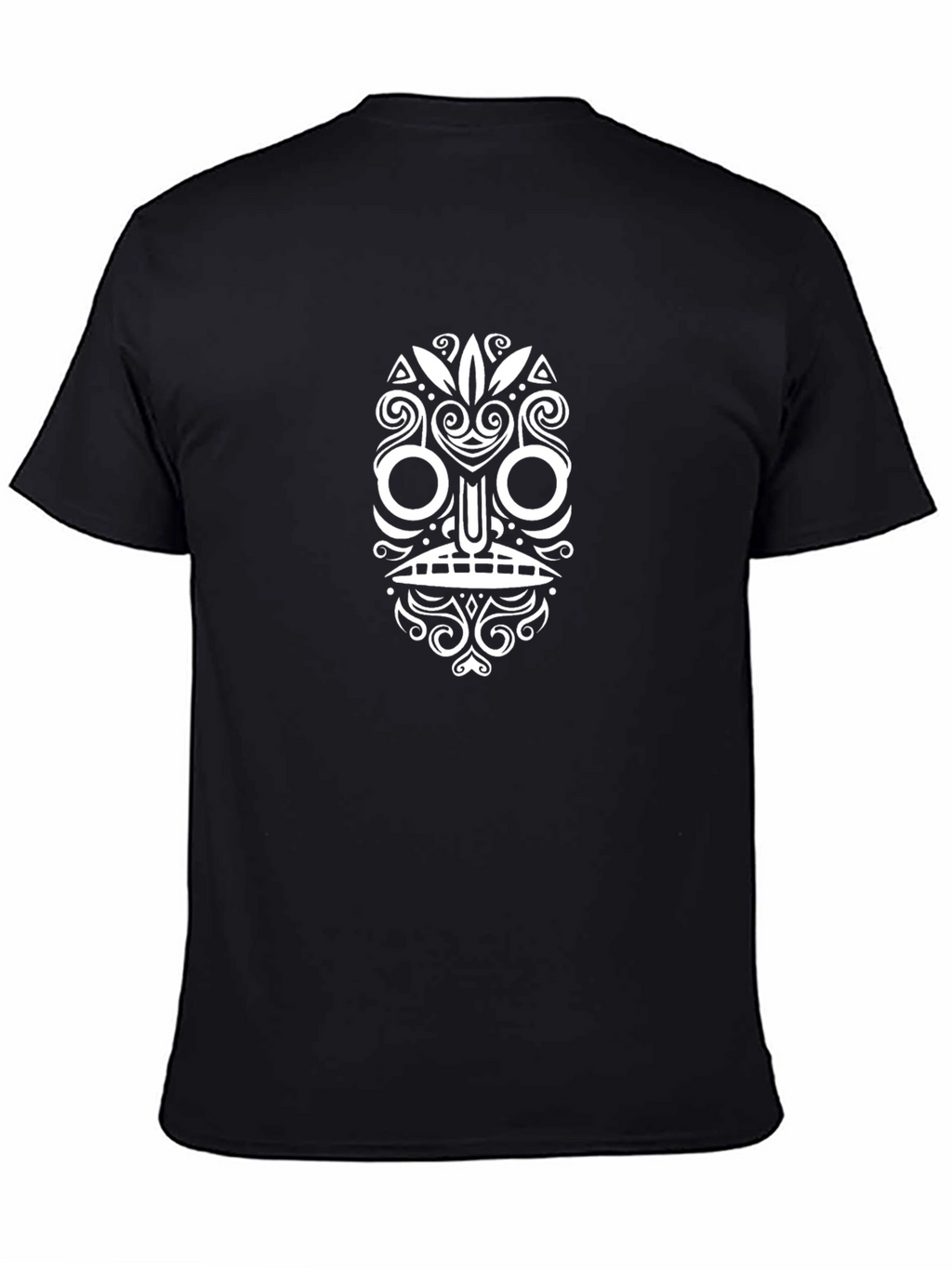 Tribal Mask Graphic Black T-Shirt