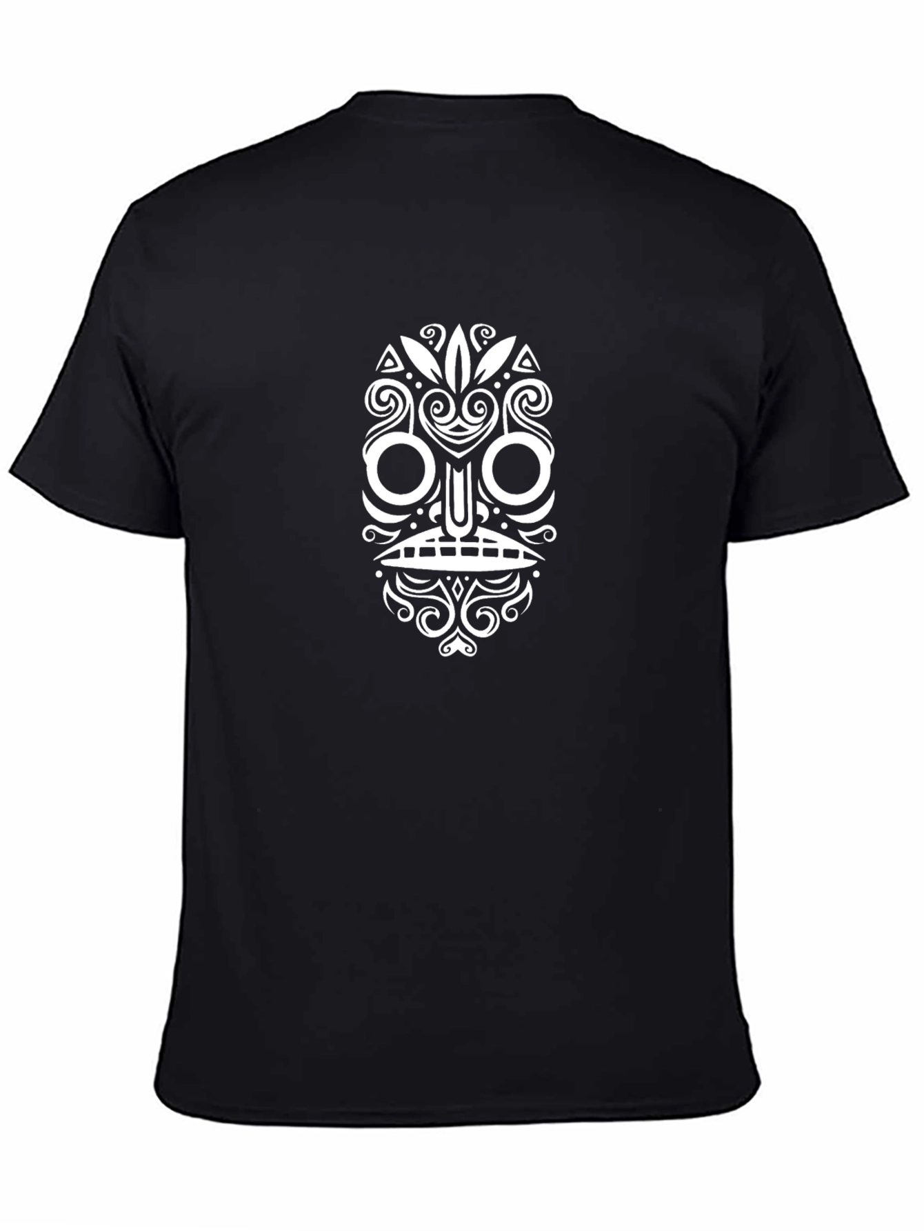 Tribal Mask Graphic Black T-Shirt
