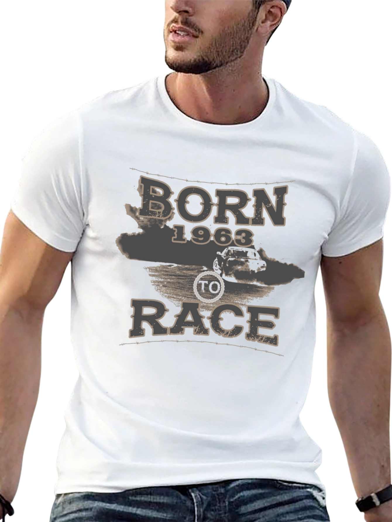 Born 1963 to Race Graphic Tee - Black