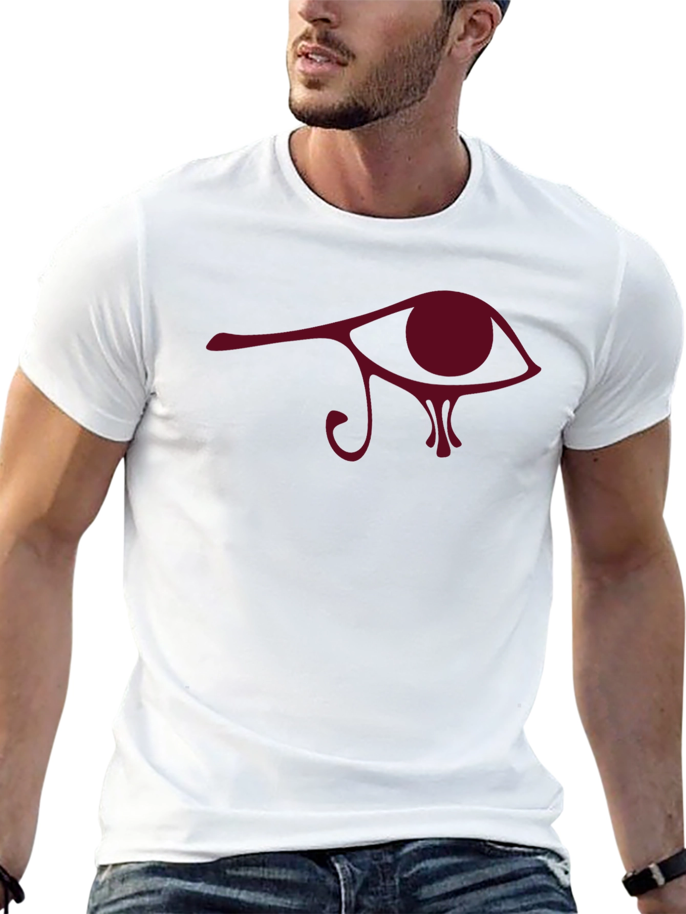 Eye of Horus Graphic Tee - Black Cotton Comfort