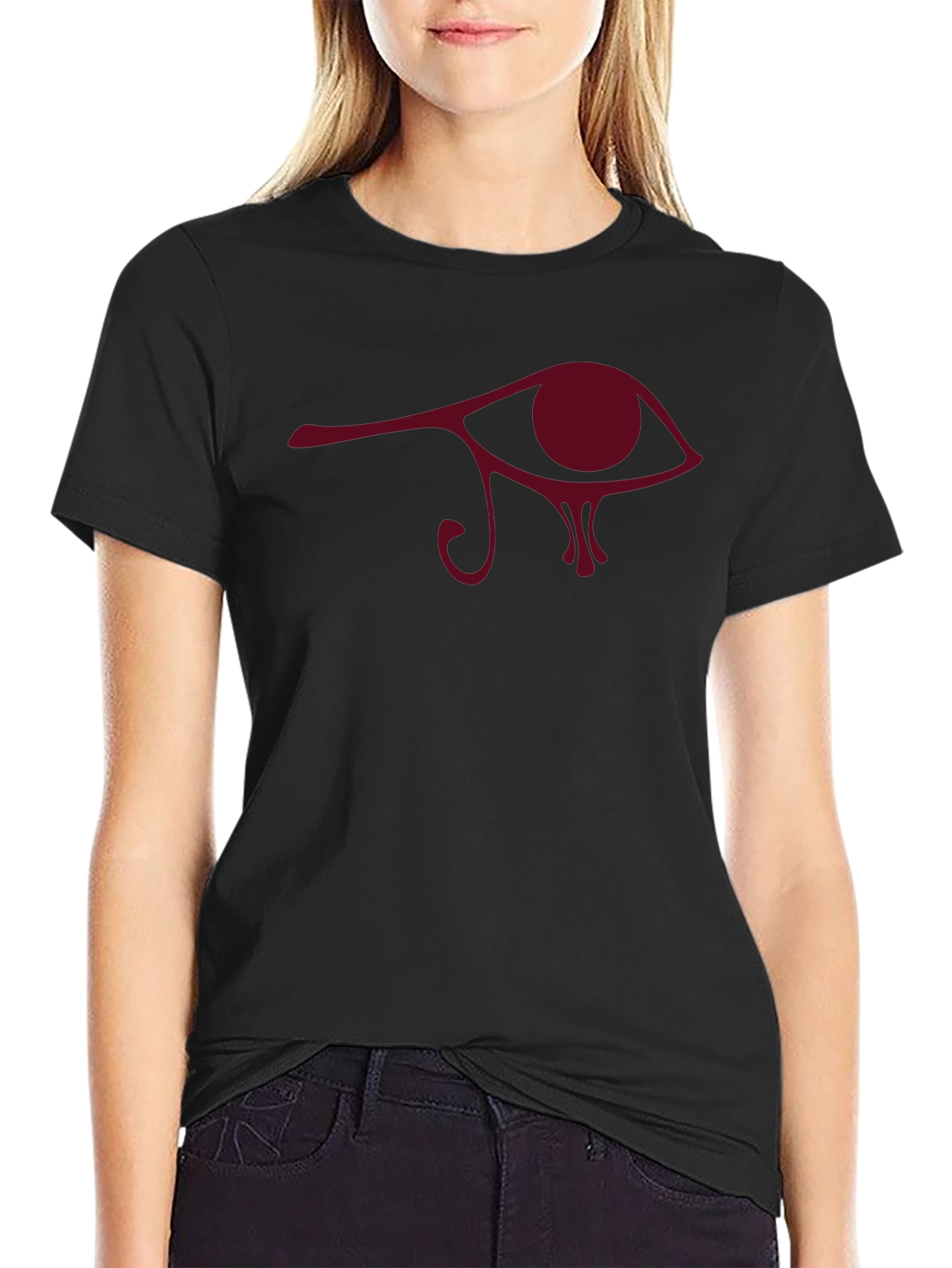 Eye of Horus Graphic Tee - Black Cotton Comfort