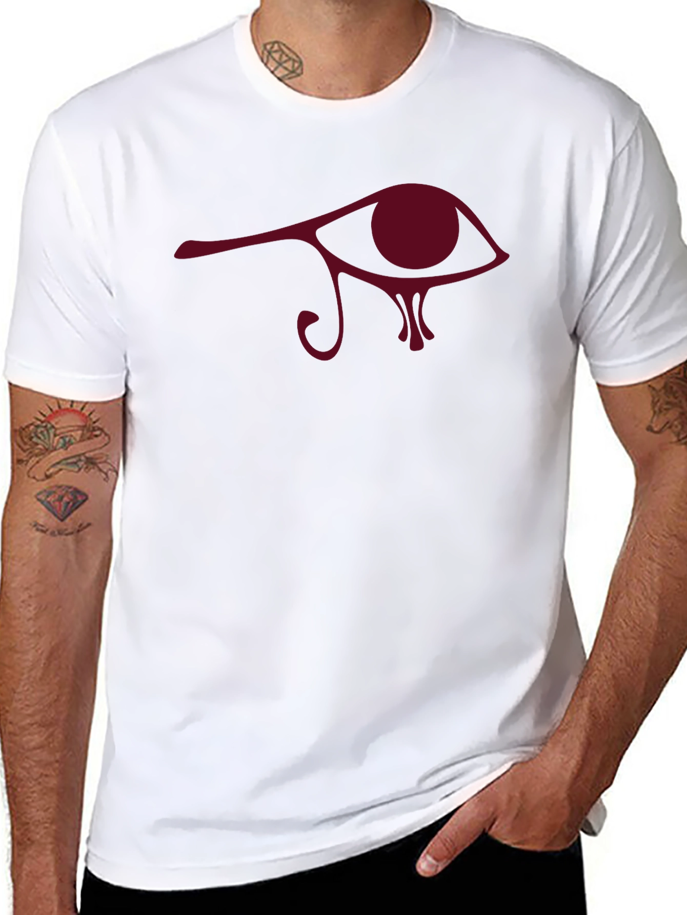Eye of Horus Graphic Tee - Black Cotton Comfort