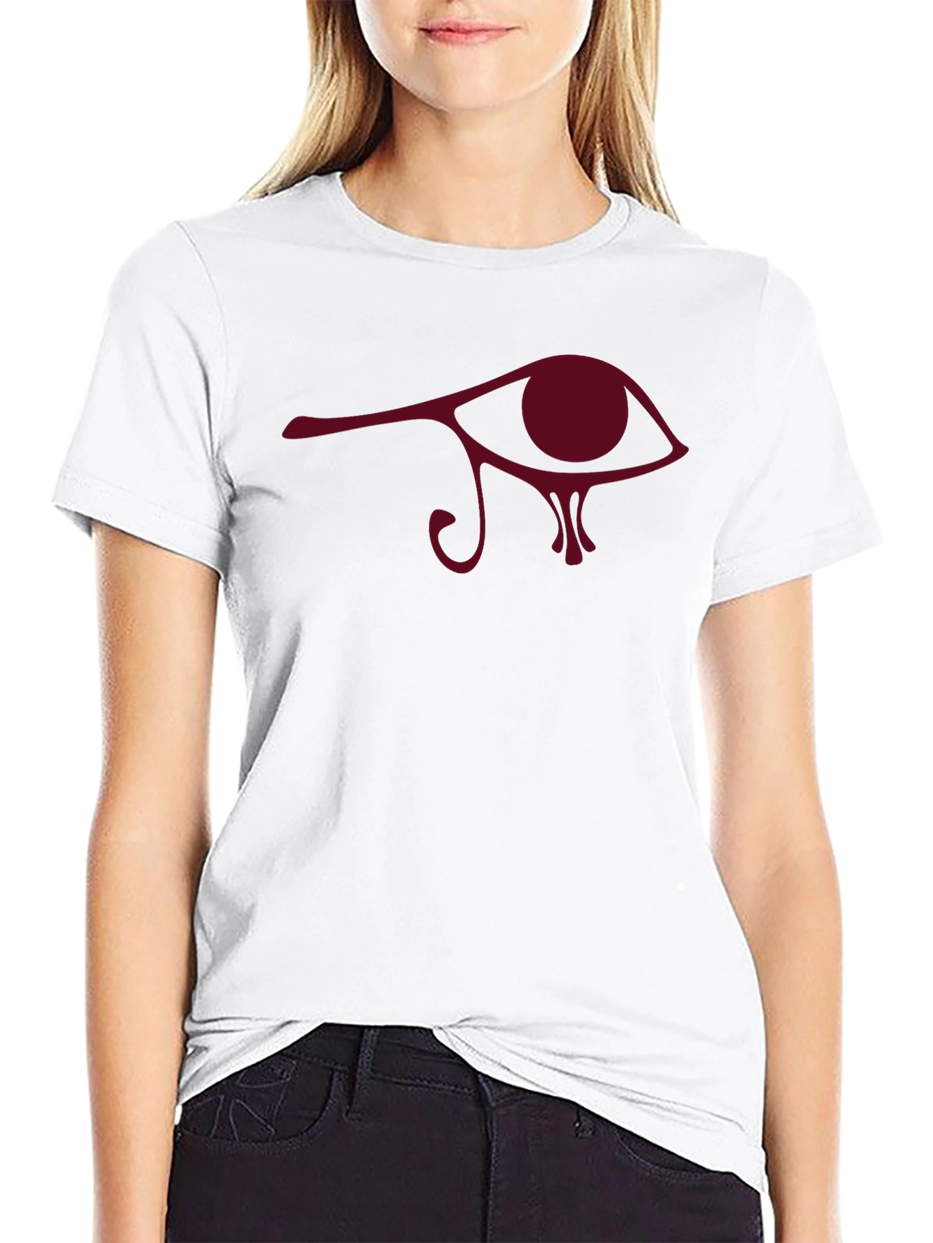 Eye of Horus Graphic Tee - Black Cotton Comfort