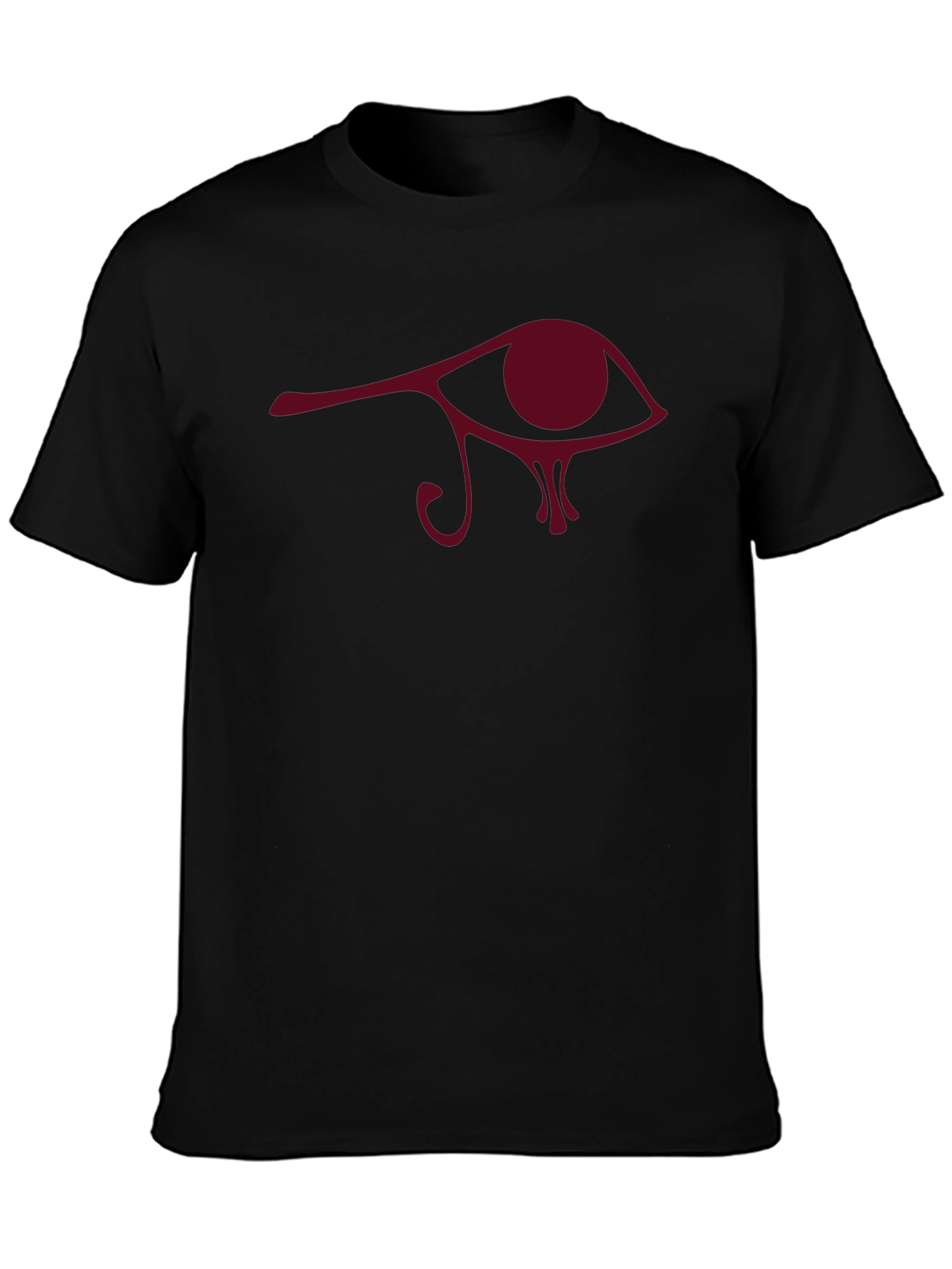 Eye of Horus Graphic Tee - Black Cotton Comfort