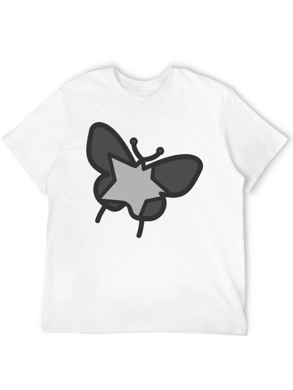 Butterfly Star Graphic Black T-Shirt
