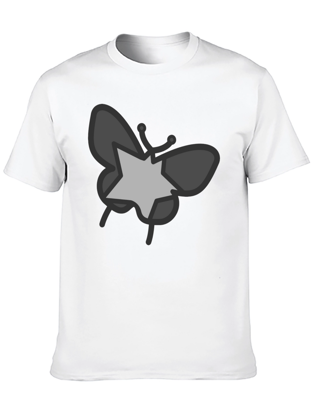 Butterfly Star Graphic Black T-Shirt