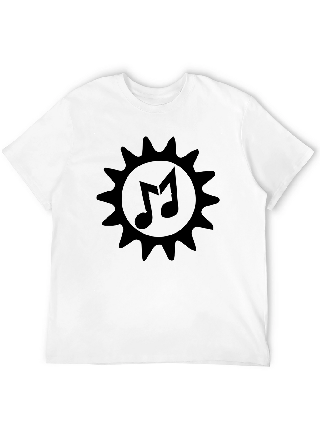 Musical Sun Graphic Black T-Shirt