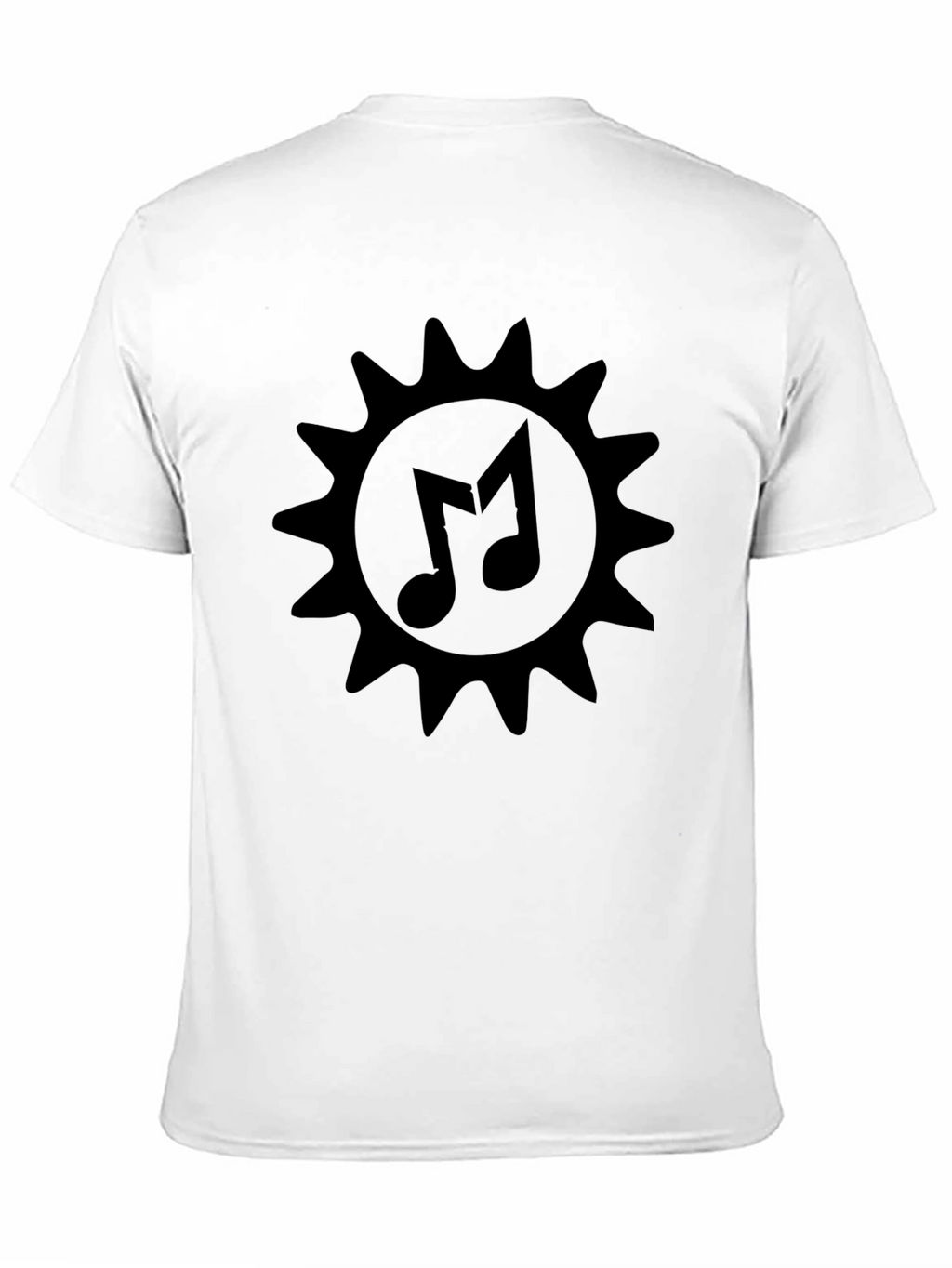 Musical Sun Graphic Black T-Shirt
