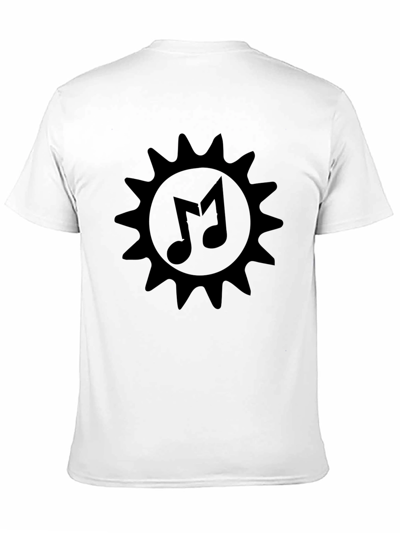 Musical Sun Graphic Black T-Shirt