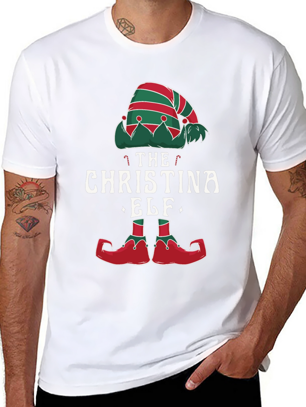 The Christina Elf Christmas Graphic T-Shirt