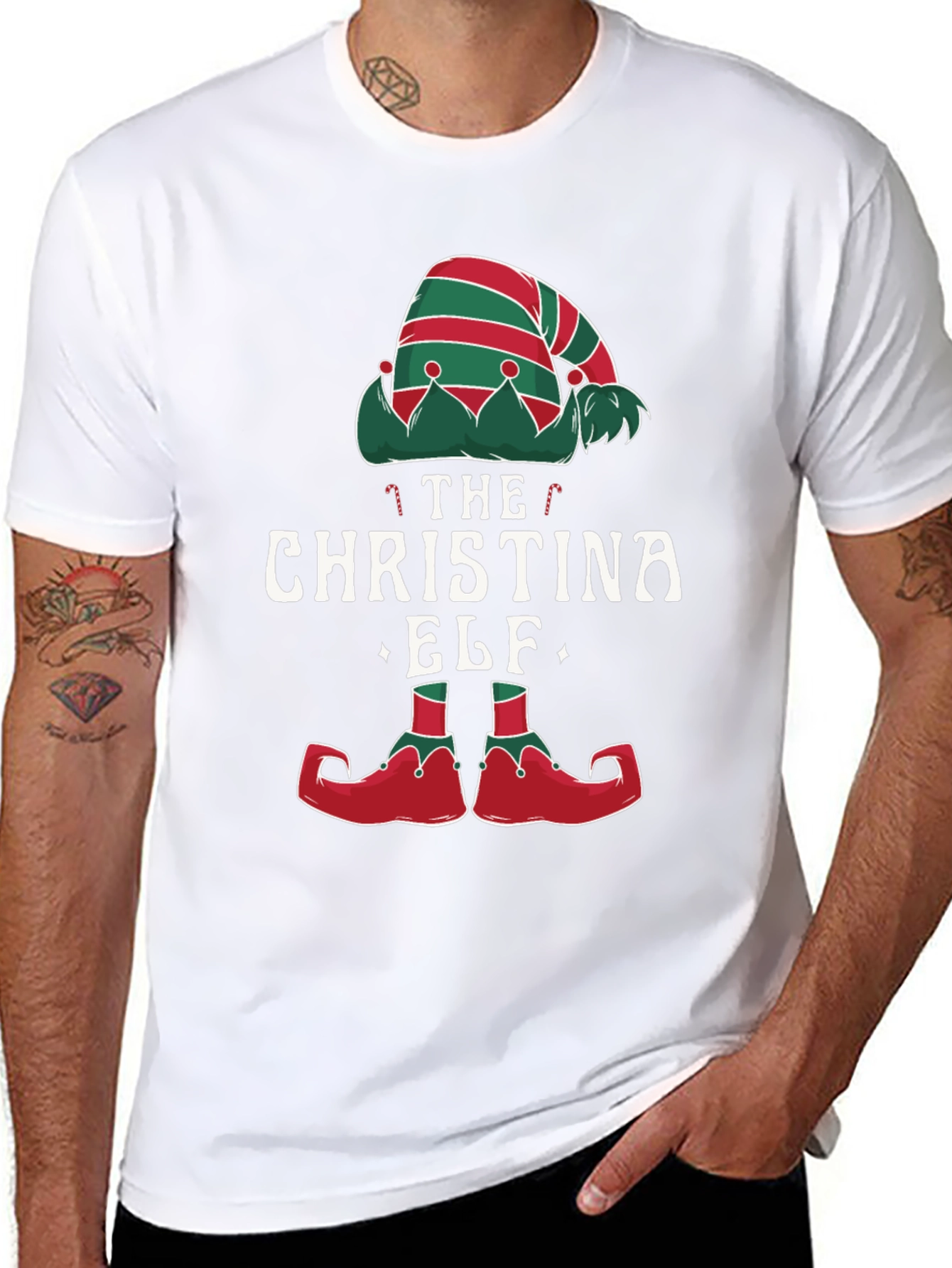 The Christina Elf Christmas Graphic T-Shirt
