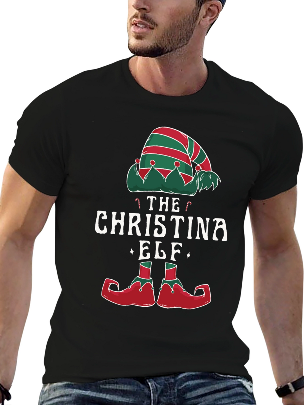 The Christina Elf Christmas Graphic T-Shirt