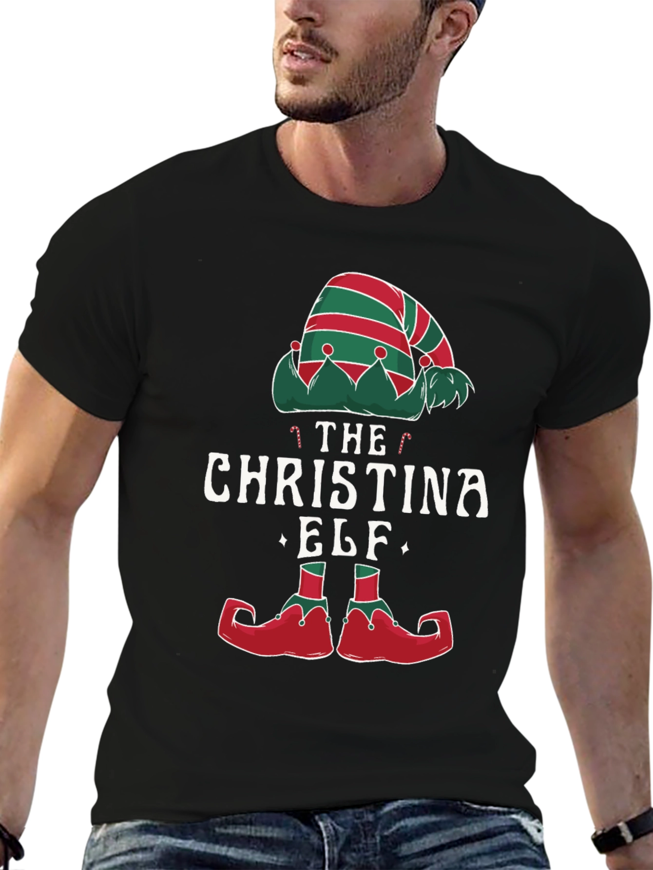 The Christina Elf Christmas Graphic T-Shirt