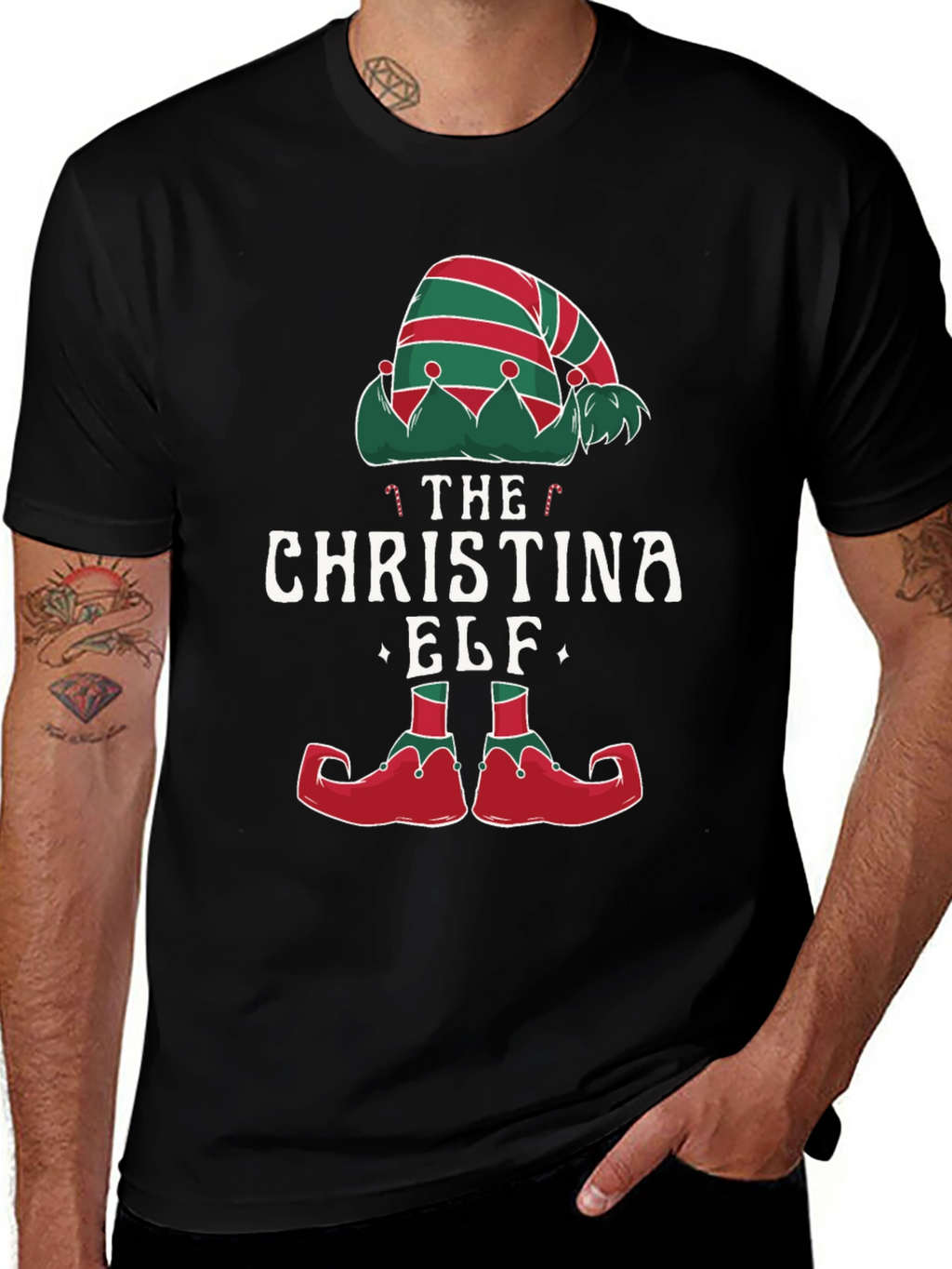 The Christina Elf Christmas Graphic T-Shirt