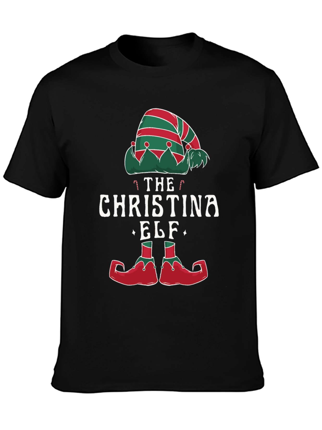 The Christina Elf Christmas Graphic T-Shirt