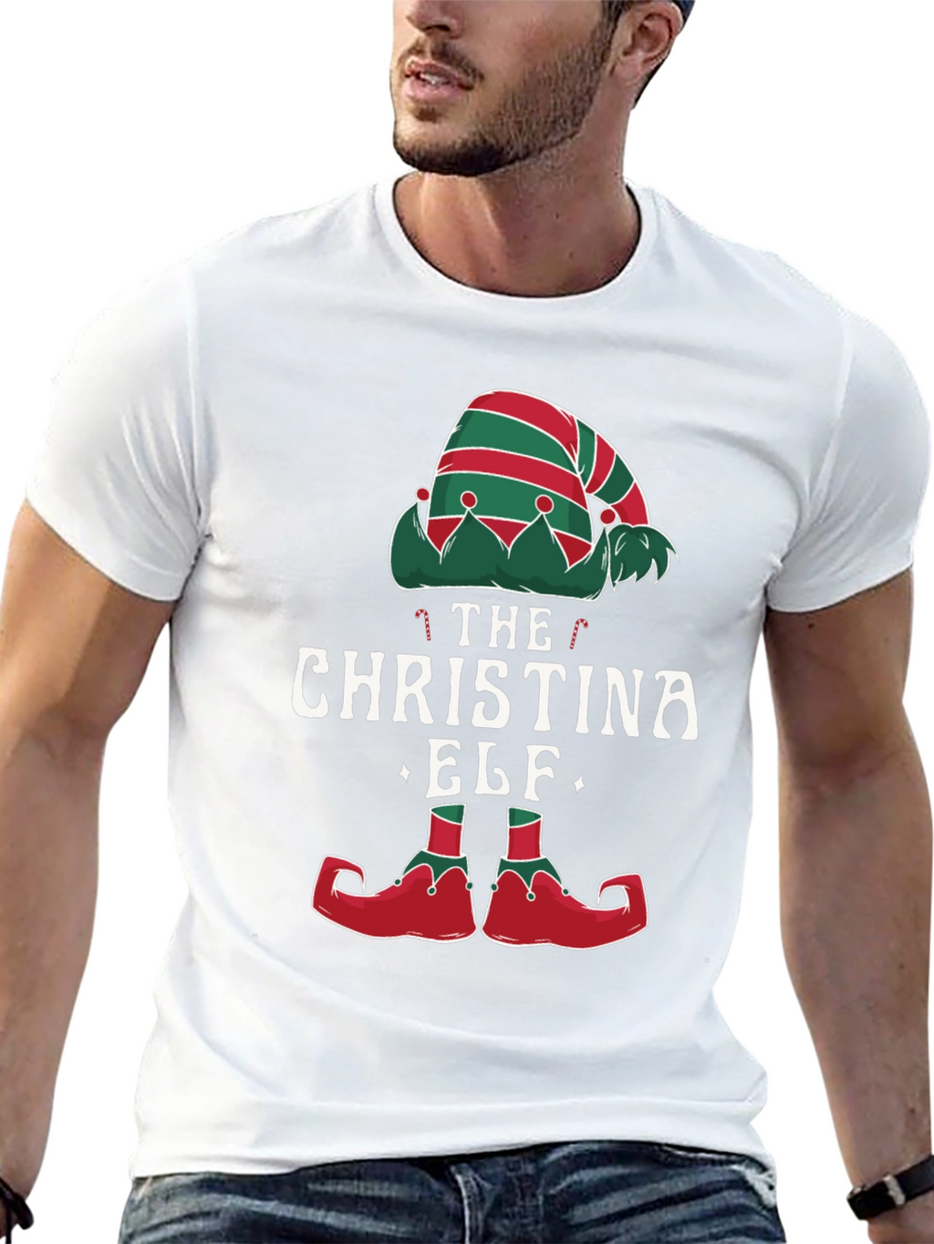 The Christina Elf Christmas Graphic T-Shirt