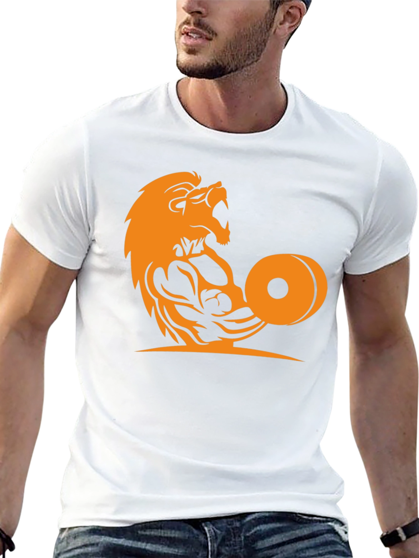 Lion Gym Graphic Tee - Unleash Your Inner Beast