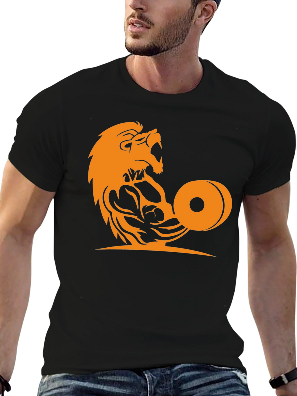 Lion Gym Graphic Tee - Unleash Your Inner Beast
