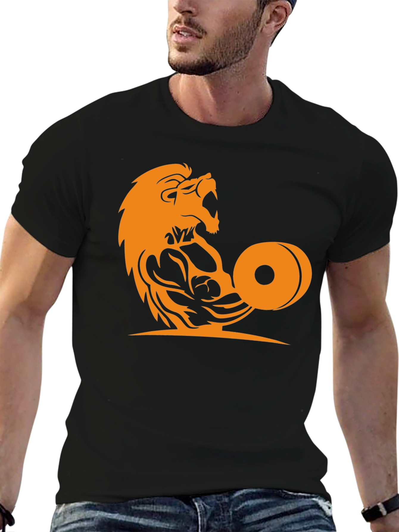 Lion Gym Graphic Tee - Unleash Your Inner Beast