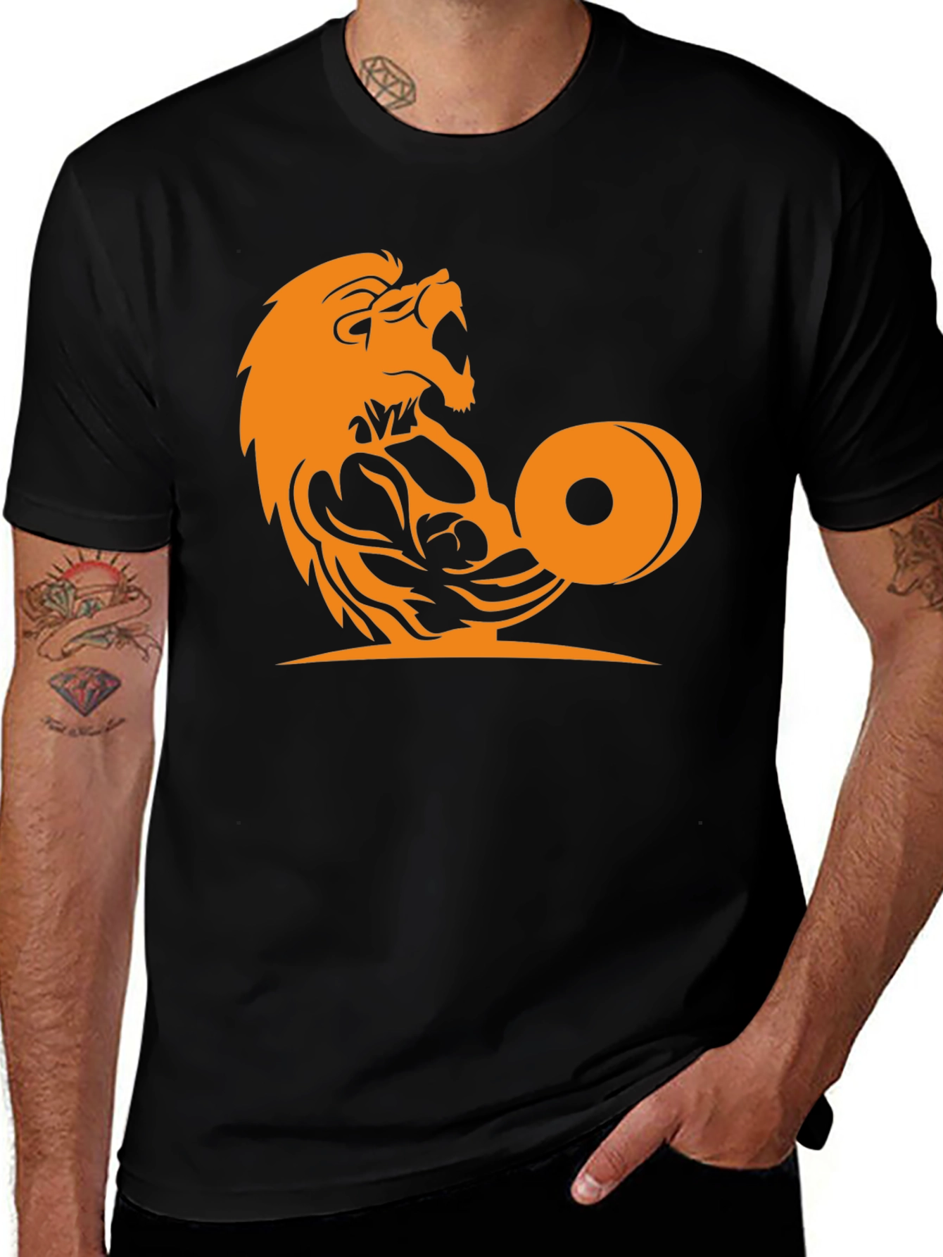 Lion Gym Graphic Tee - Unleash Your Inner Beast