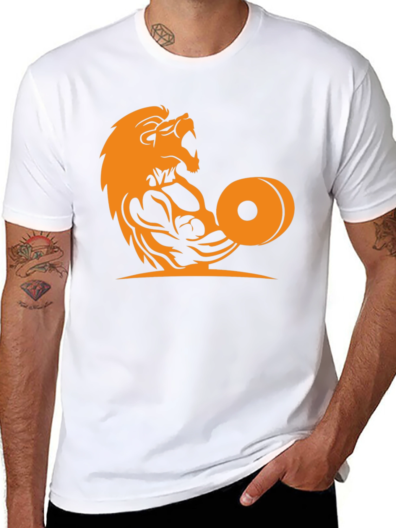 Lion Gym Graphic Tee - Unleash Your Inner Beast