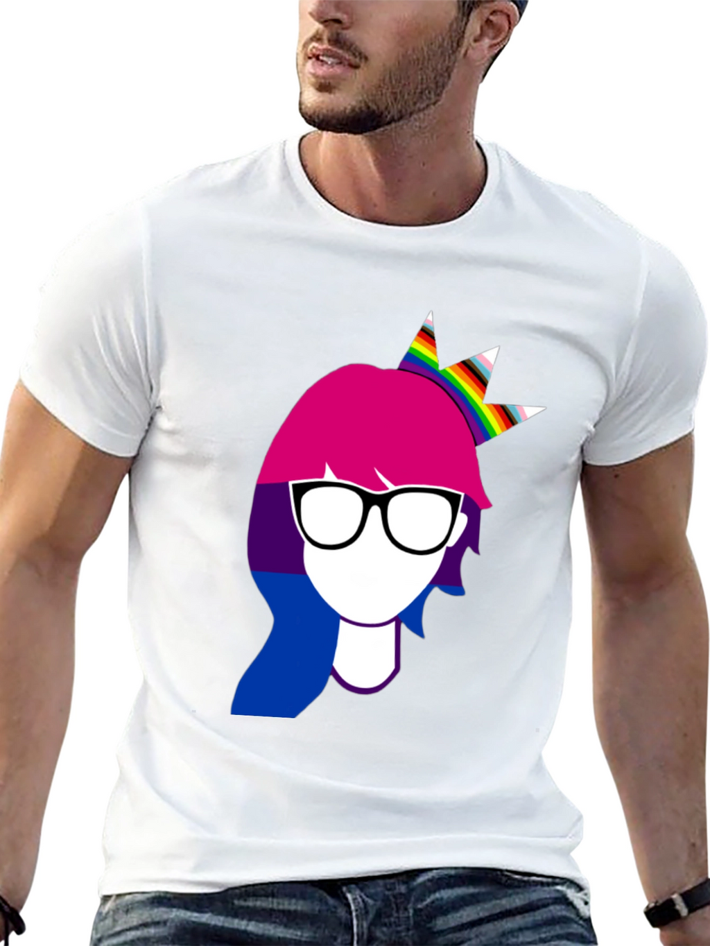 Bisexual Pride Woman Crown T-Shirt