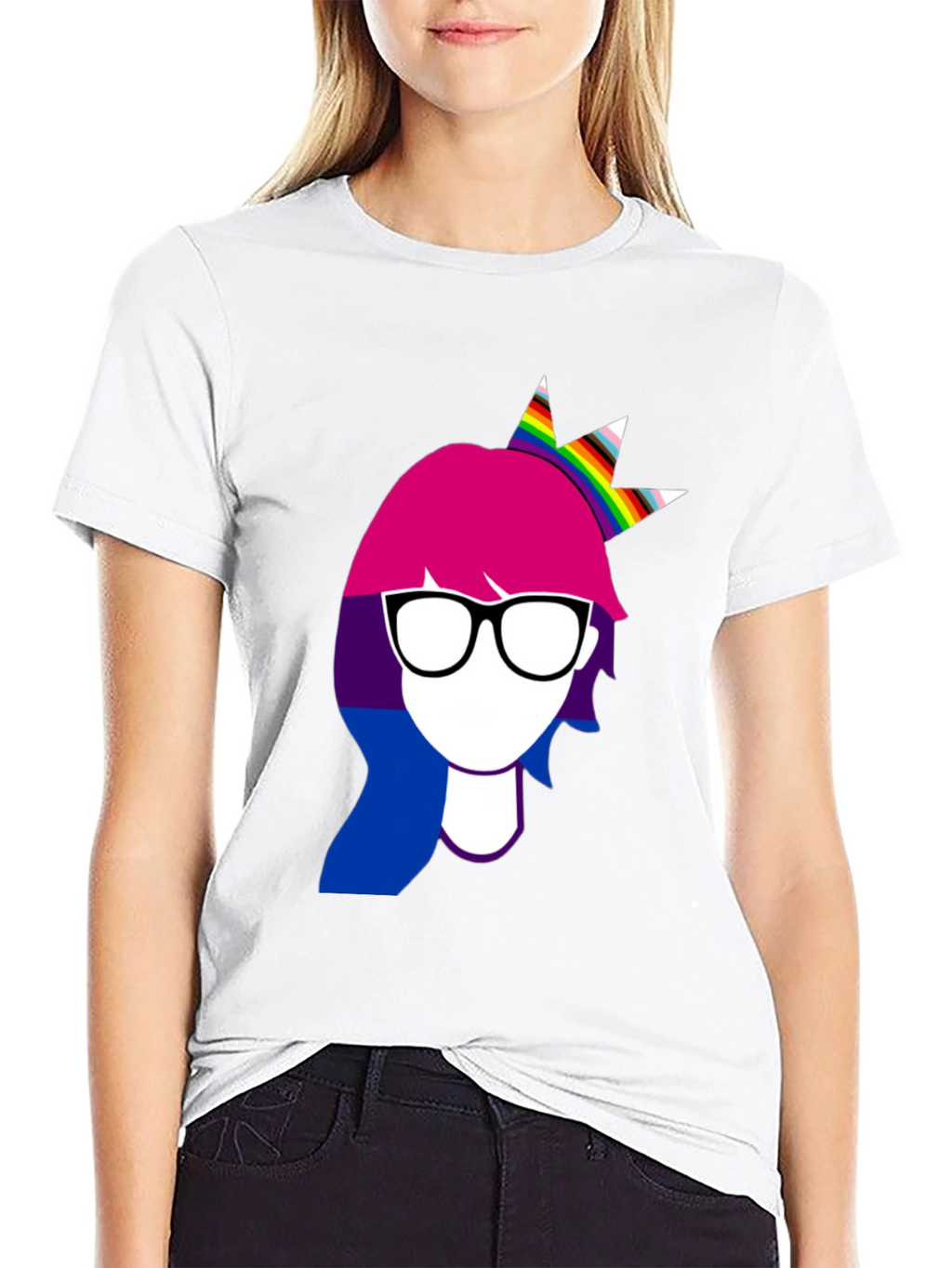 Bisexual Pride Woman Crown T-Shirt