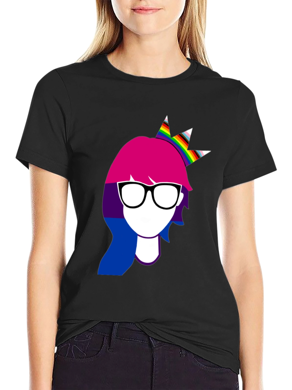Bisexual Pride Woman Crown T-Shirt