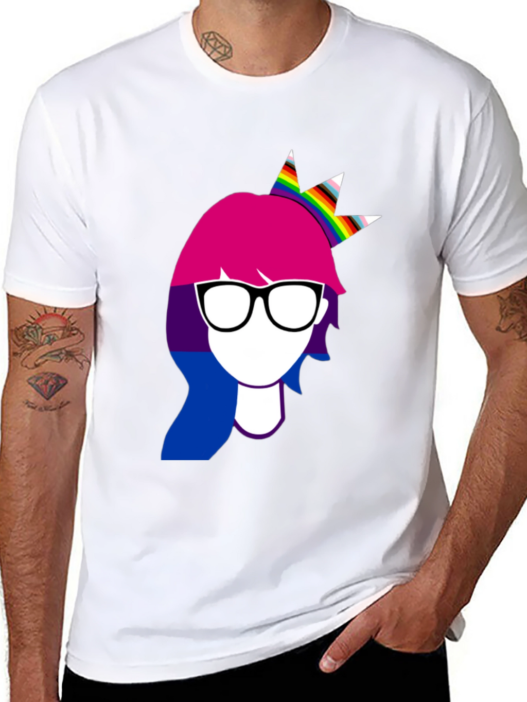 Bisexual Pride Woman Crown T-Shirt