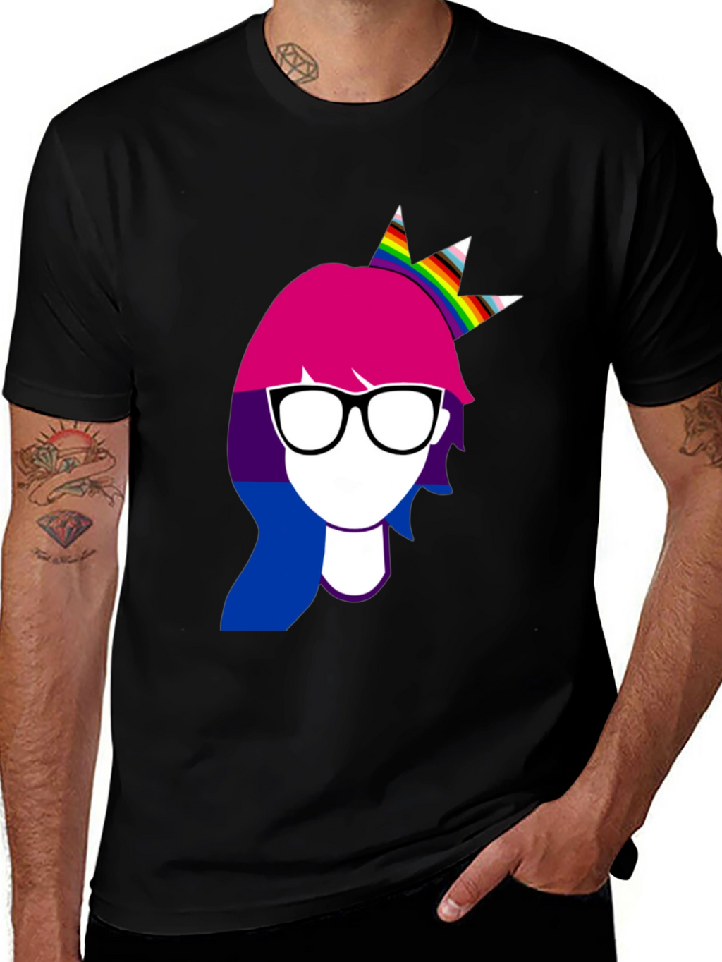Bisexual Pride Woman Crown T-Shirt